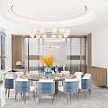Modern private rooms 3d model
