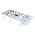 Stainless Steel Built In Gas Stove With Sink And Burner Parts For Kitchen
