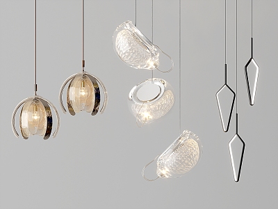 Modern chandelier 3d model