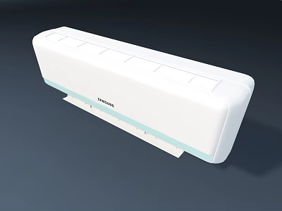 Skyworth Wall Mounted Air Conditioner Fan With White Sleek Modern Design 3d model