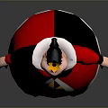 Cartoon Red Queen Character With Red And Black Outfit And Golden Crown