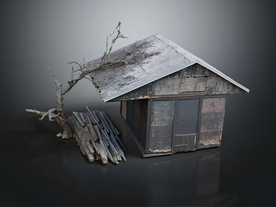 Modern Wooden House Wooden House 3d model