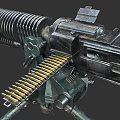 Type 92 Heavy Machine Gun Next Generation PBR Material Japanese Army Machine Gun Military Weapons Film and Television Props World War II Material CS CF Realistic Heavy Weapons 3d model