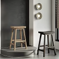 Quiet Bar Stool 3d model