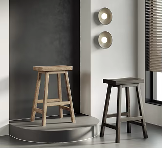 Quiet Bar Stool 3d model