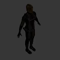 Back View Of Black Leather Jacket With Straps And Brown Helmet In Dark Background
