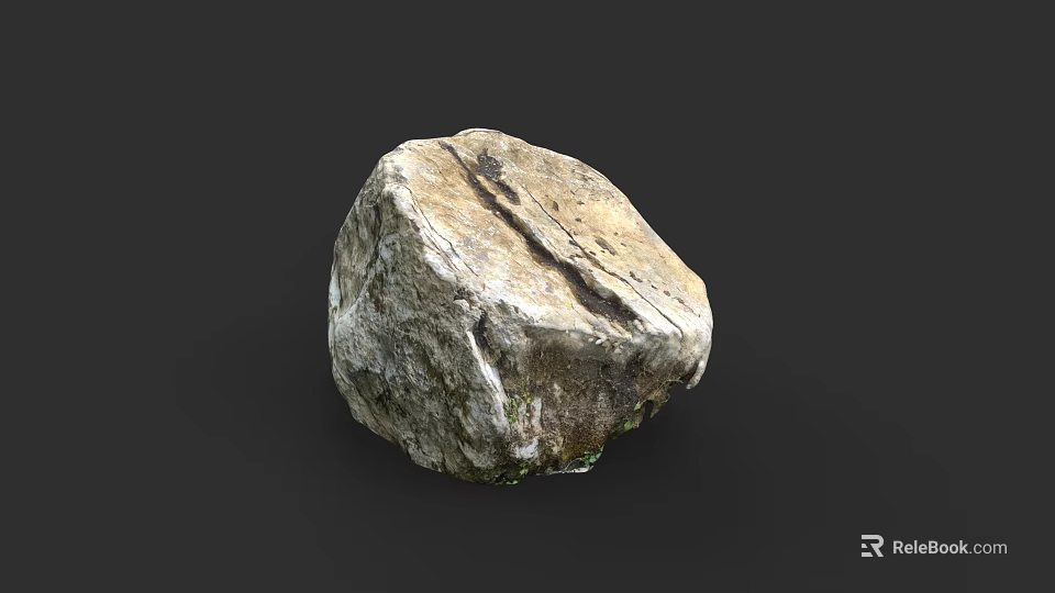High Quality Natural Wood Stone With Rough Surface And Unique Texture 3d model 