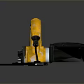 Modern Yellow Lighting Combination with Black Parts and Grey Surface Design