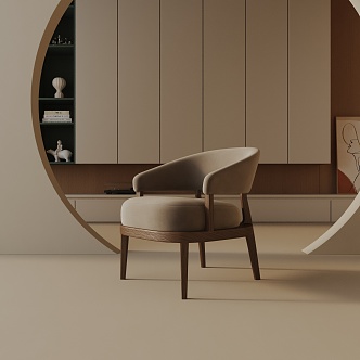 modern leisure chair 3d model