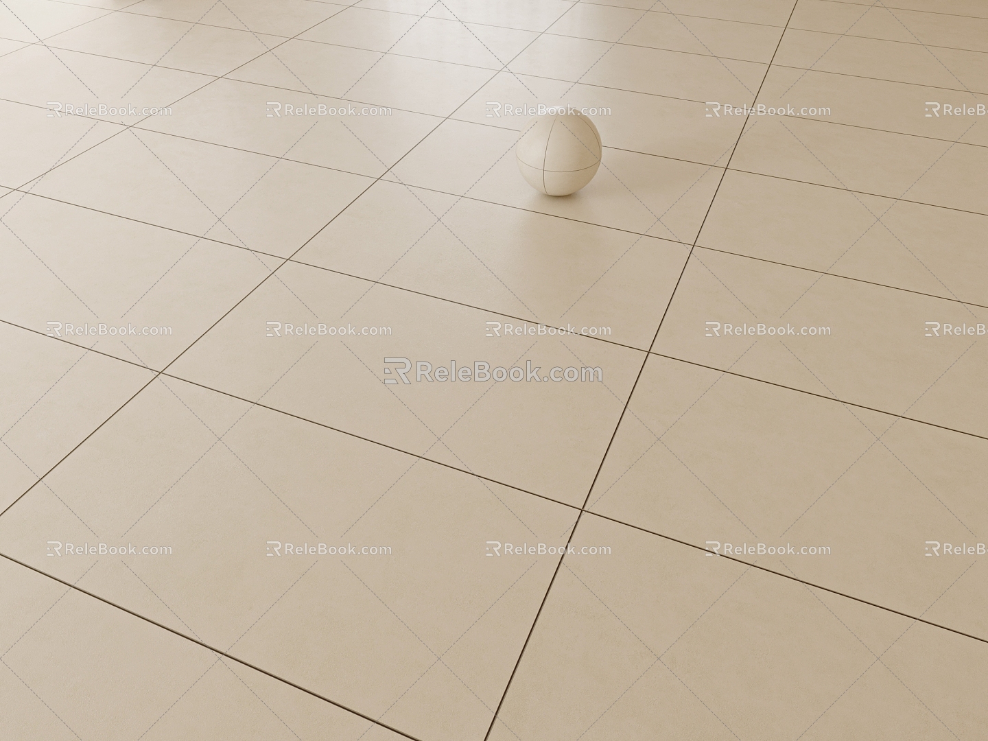 Cream Style Floor Tile Soft Light Tile Micro Cement Cream White Body Tile Guest Restaurant Floor Tile Kitchen Bathroom Wall Tile Bright Matte Silent Plain Tile 3d model