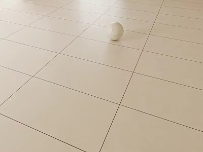 Cream Style Floor Tile Soft Light Tile Micro Cement Cream White Body Tile Guest Restaurant Floor Tile Kitchen Bathroom Wall Tile Bright Matte Silent Plain Tile 3d model