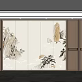 Sofa background wall 3d model