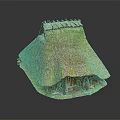 Traditional Wooden House With Thatched Roof And Moss Covered Exterior Design