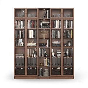 Modern Bookcase Solid Wood Bookcase 3d model