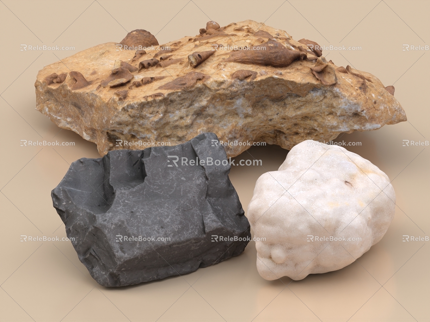 Stone Ore Rock Volcanic Rock Granite Gem Quartz Hemp Stone Marble Dolomite 3d model