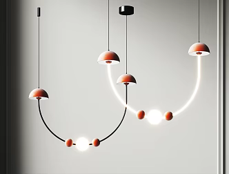 Modern chandelier 3d model