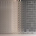 Transparent Glass Room Dividers With Decorative Textured Patterns For Modern Interiors