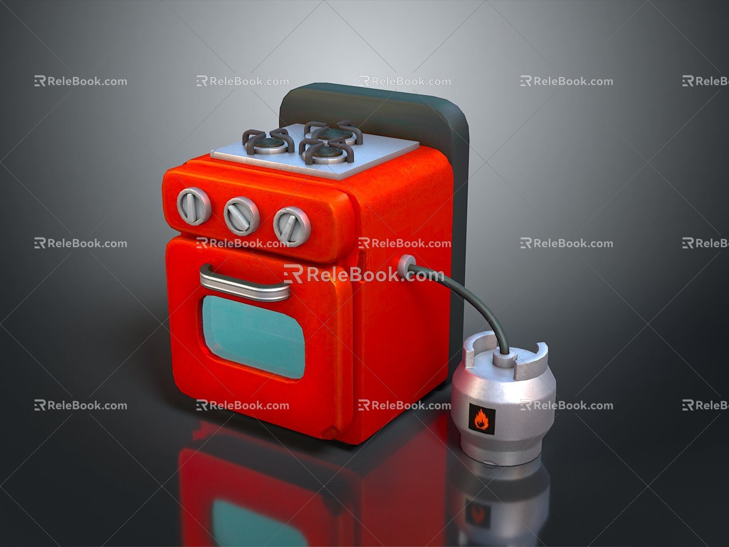 Gas Stove Gas Stove Kitchenware Gas Stove Living Supplies Living Articles Realistic 3d model