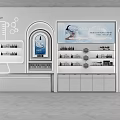 Elegant Lighted Cosmetic Display Cabinets And Shelves For Skincare Products In Beauty Retail Stores