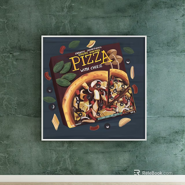 Delicious Cheese Pizza With Crunchy Crust And Fresh Toppings 3d model