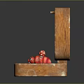 Open Wooden Box Featuring Red Mushroom Figure And I Love You Message