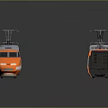 Train Light Rail Metro High Speed Rail EMU Train High Speed Train High Speed Train High Speed Locomotive EMU 3d model