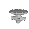 BELLUS Industrial Valve With Flanged Top And Threaded Connection Ports