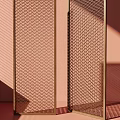 Elegant Modern Metal Mesh Partition With Geometric Pattern For Interior Decor 3d model