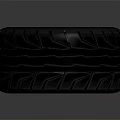 Modern Car Wheel Rim with Silver Spoke Design and Black High Performance Tire