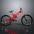Red NORCO Mountain Bike With Full Suspension Frame And Off Road Tires