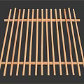 Bamboo Circular Grille Structure With Curved Vertical And Horizontal Slats