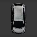 White Small Hatchback Car With Modern Sleek Exterior And Clean Design