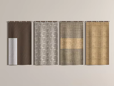 Silent curtain 3d model