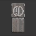 Industrial Style Mechanical Device Featuring Circular Component And Sturdy Metal Structure