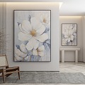 Modern plant painting decorative painting 3d model