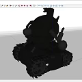 Small Black Tracked Tank With Camera And Mechanical Arm Structure Design 3d model