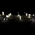 Stylish Modern Outdoor Lights With Decorative Patterns For Illuminated Night Ambiance
