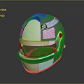 Silver And Black Racing Helmet With Shiny Reflective Surface And S Logo Design