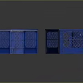 Blue Plastic Storage Baskets With Mesh Design For Versatile Use