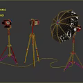 Commercial Photography Studio Equipment With Professional Lights Camera Tripods And Umbrella