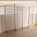 Modern Partition Screen Glass Partition Glass Brick Changhong Glass Partition Crystal Glass Art Partition Folding Screen 3d model
