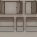 Wooden Frame Casement Windows With Various Opening Designs And Glass Panels