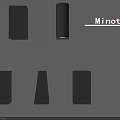 Minotli Black Wall Lamps With Various Shapes And Warm Lighting Effects