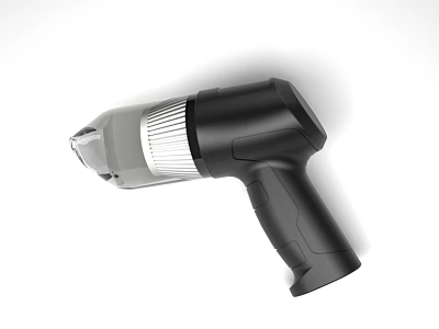 Sleek Modern Hair Dryer With Ergonomic Handle 3d model