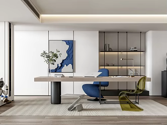 Modern study 3d model
