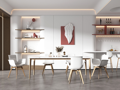 Modern Restaurant Home 3d model