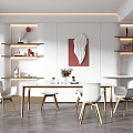 Modern Restaurant Home 3d model