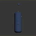Blue Horizontal Storage Tank With Vertical Cylinder Component For Industrial Applications