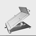 Sturdy Adjustable Metal Folding Stand With Durable Structure For Workbench Use 3d model