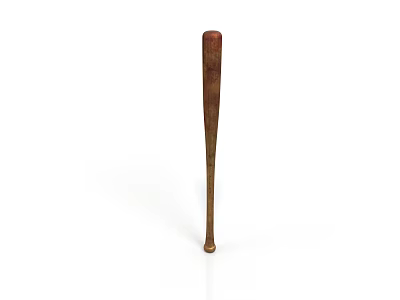 Classic Wooden Rolling Pin With Smooth Surface For Kitchen Baking Dough Preparation 3d model
